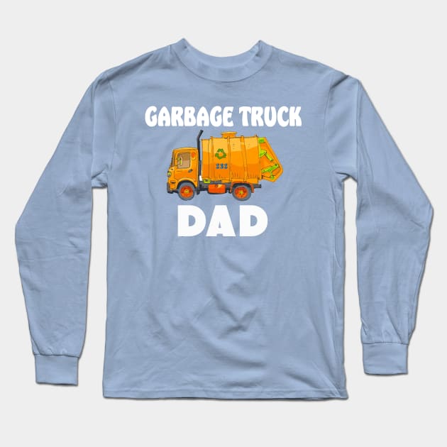 Garbage Truck Long Sleeve T-Shirt by Happy Art Designs